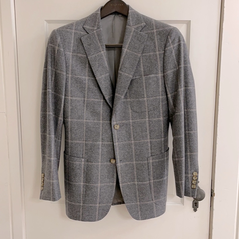 J. Hilburn Mens Grey Blazer